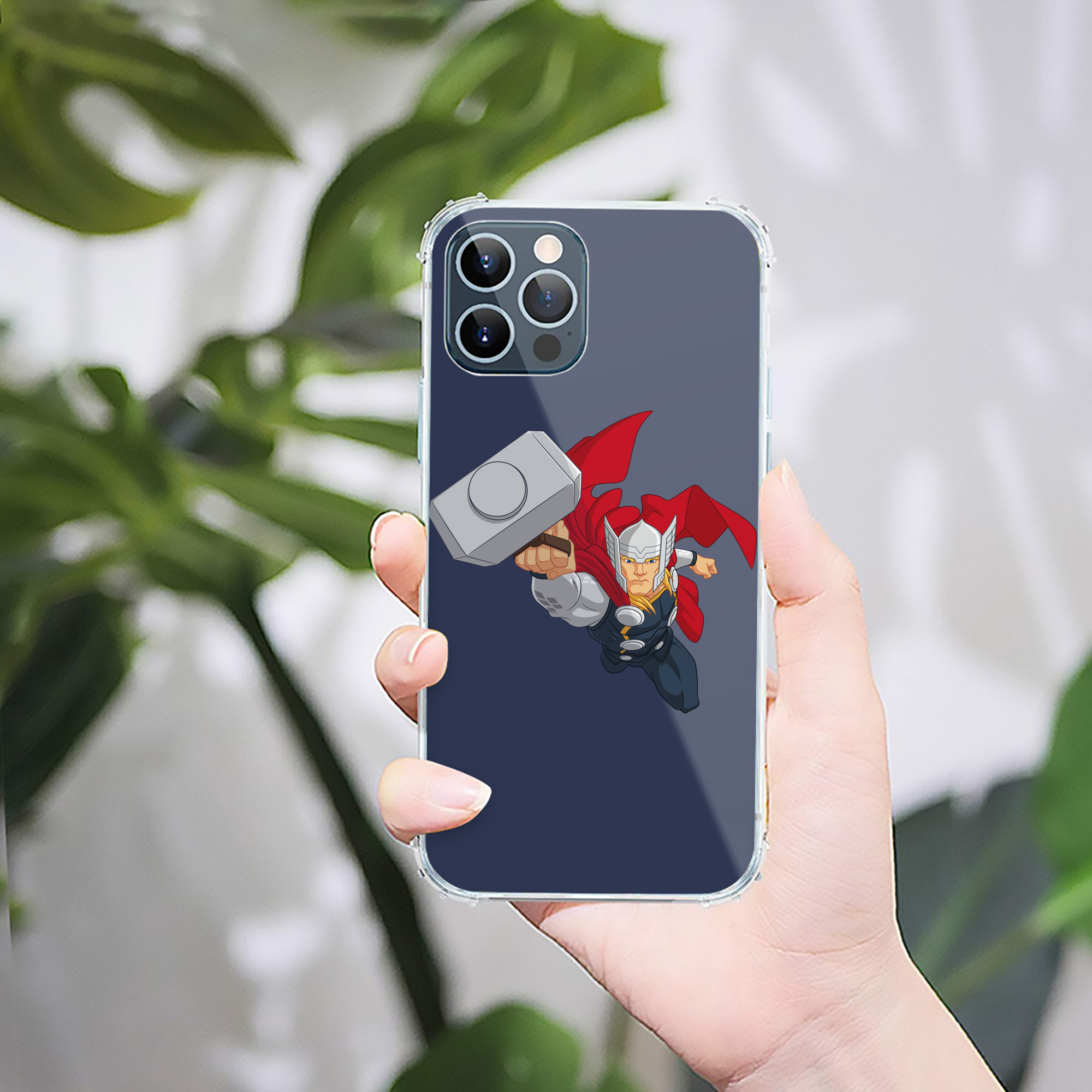 （画像用） アベンジャーズ The Avengers 【iPhone 12シリーズ対応】透明スマホケース（クリアソフトケース）